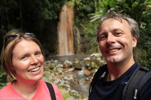 Annette und Lars im botanischen Garten von St. Lucia