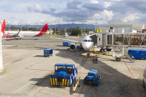 Abflug beim Flughafen Rionegro von Medellín