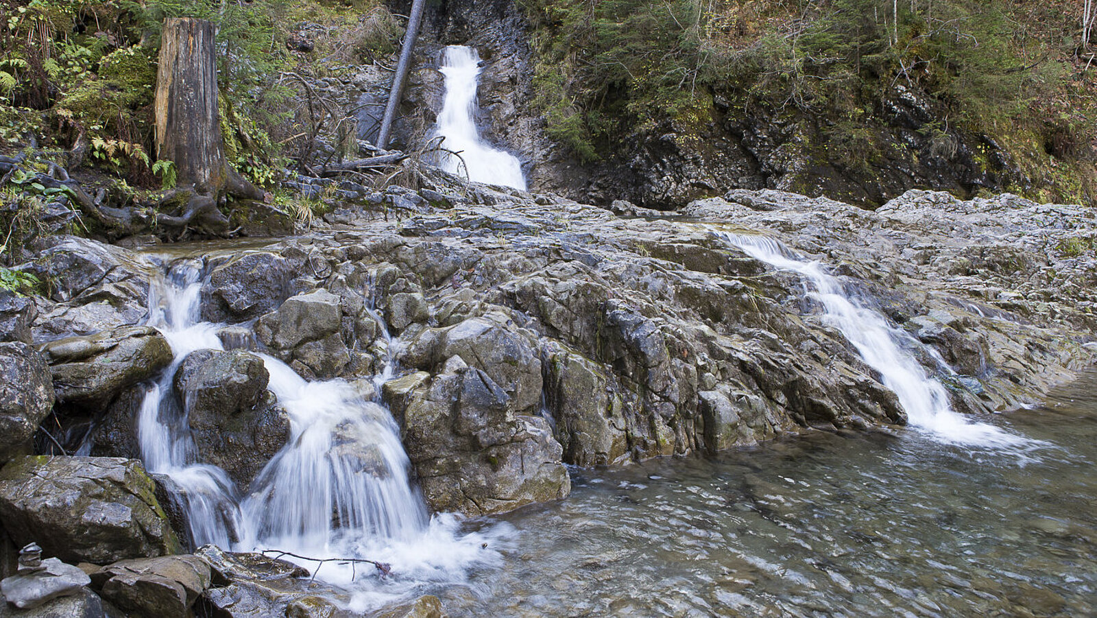 Kessellöcher des Schwarzwasserbachs im Kleinwalsertal
