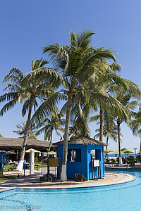 am Pool des Hilton Salalah Resort im Oman