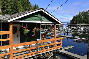 herrliche Holzhäuser bei Telegraph Cove