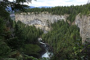 Canyon des Murtel Rivers unterhalb des Helmcken Falls