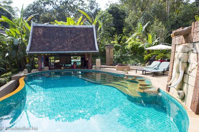 im Elephant Village Resort in Laos