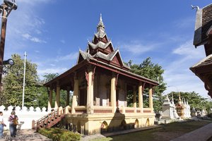 seltene Tipitaka-Bibliothek im Wat Sisaket