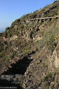 Blick zurück auf den Wanderweg