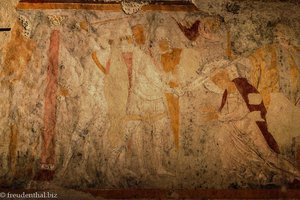 Alte Fresken in den Katakomben vom Petersfriedhof