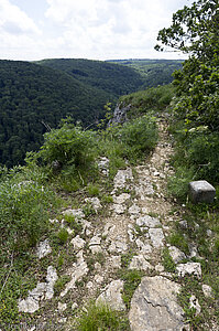 Aufstieg auf den Sedelfelsen