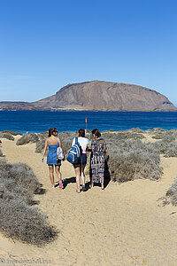 Auf dem Weg zur Playa de las Conchas