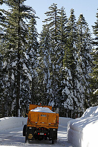 Schneeschieber im Kings Canyon Nationalpark