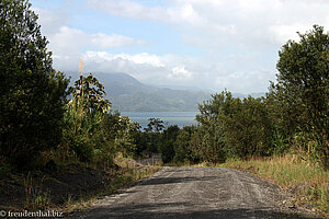 Blick zurück auf den Arenal-Stausee