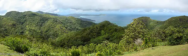 Panorama von Mahes Westküste