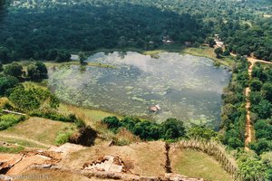 Sigiriya - Sicht auf den Seerosenteich