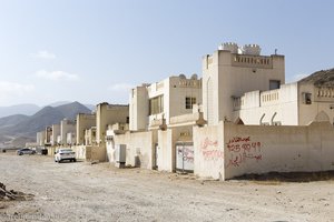 der kleine Ort Mughsail im Oman