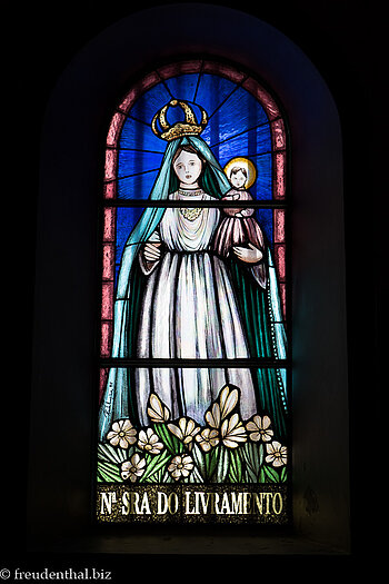 Fenster in der Kirche von Curral das Freiras