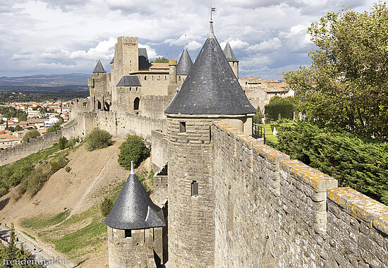 Die Wehrgänge von Carcassonne