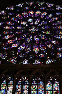 Rosenfenster in der Sainte-Chapelle