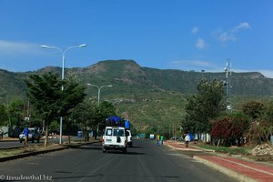 Die Straßen nach Arba Minch in Äthiopien