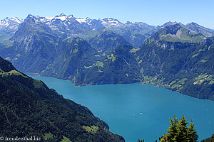 Ausblick vom Huserstock auf den Urnersee