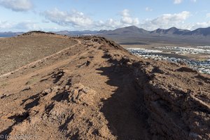 Wanderung entlang dem Kraterrand - Montaña Roja