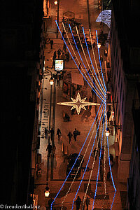 Kitschig aber nicht zu kitschig zeigt sich Lissabon zur Weihnachtszeit.