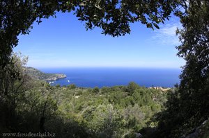 Ausblick vom Camí de Castello aufs Mittelmeer