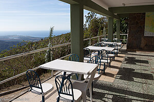 Terrasse der Bar beim Mirador de Caribe
