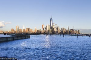 Skyline von Lower Manhattan von Hoboken aus