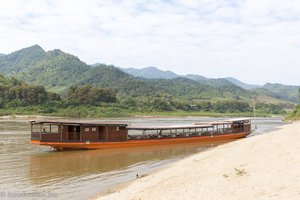 Anlegestelle am Mekong im Dof der Khmu