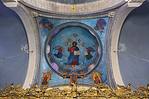 Kuppelgemälde in der Heilig Kreuz Kirche von Pano Lefkara