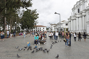 beim schönen Parque Caldas in Popayán