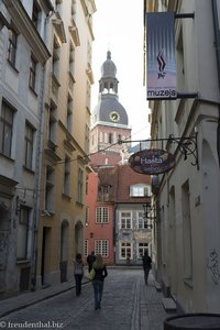Flohstraße beim Domplatz - die Kramu iela