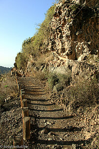 Licht- und Schattenspiel im Barranco del Infierno