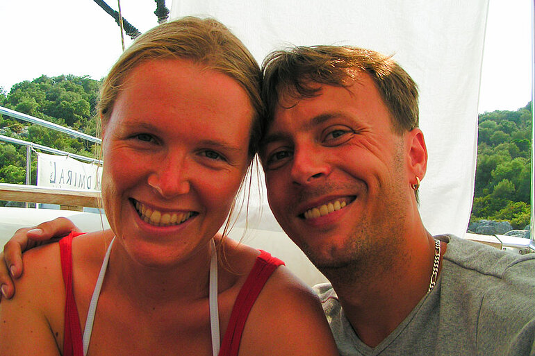 Anne und Lars bei Kekova