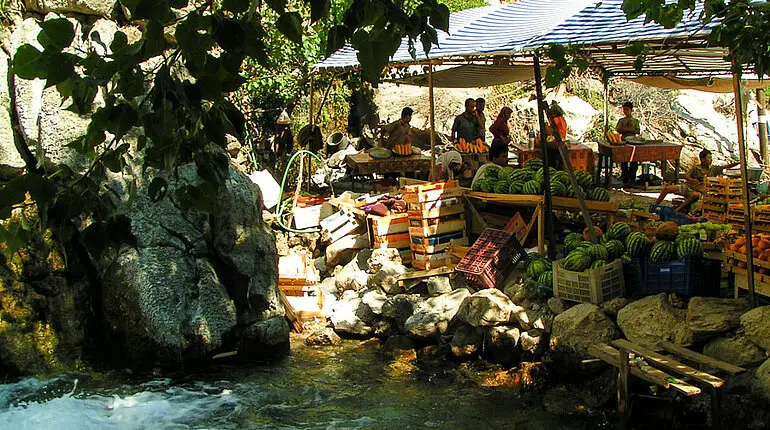 Teich am Markt bei Arykanda im Taurusgebirge