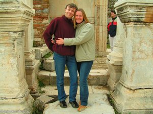 Anne und Lars beim Hadrian-Tempel