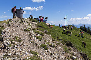 Auf dem Gipfel des Stuiben