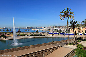 Blick in Richtung Hafen von Palma de Mallorca