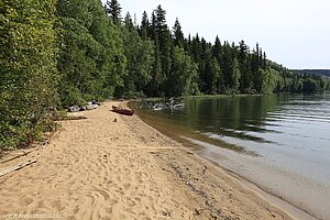 Sandstrand beim Bar View Campground