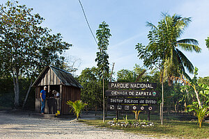 Eingang zum Nationalpark Cienaga de Zapata - Laguna de las Salinas