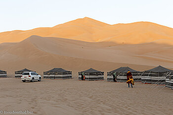 das Wüstencamp Al Hashman in der Rub al-Khali im Oman