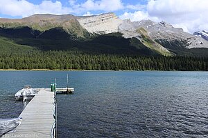 Maligne Lake, Anlagestelle der Boote