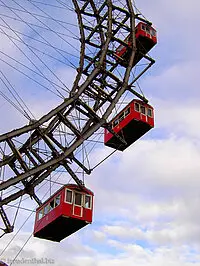 Gondeln vom Riesenrad