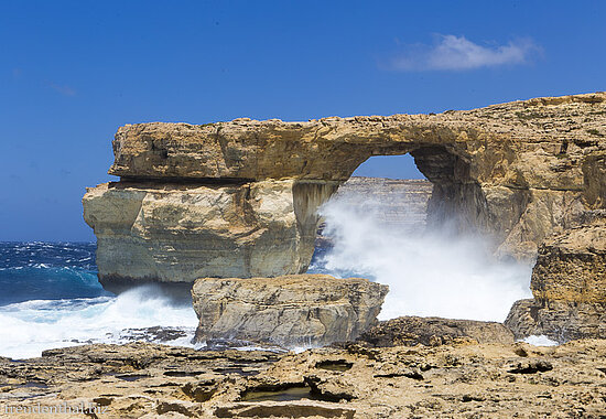 Ein Sturm zerstörte das Azure Window