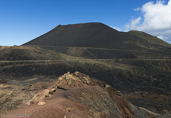 Bei der Vulkanlandschaft von San Antonio und Teneguía