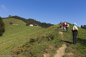 Aufstieg auf den Hündlekopf