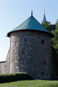 Rundturm vom Schloss Akershus in Oslo