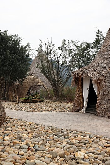 Dorf im Freilichtmuseum Đảo Khê Cốc in Ninh Bình