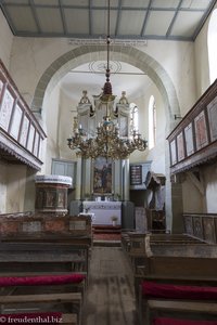 In der Kirche der Wehranlage von Viscri
