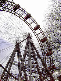 Winterliche Fahrt im Riesenrad auf dem Wiener Prater