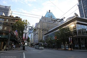 Straßenkreuzung Robson Street